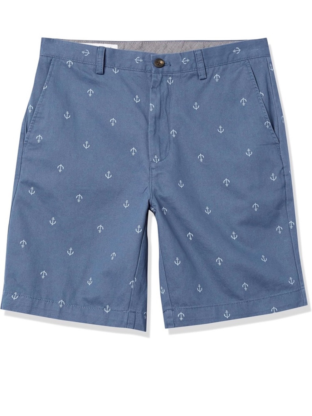 Chino shorts with anchors 36, 9” inseam